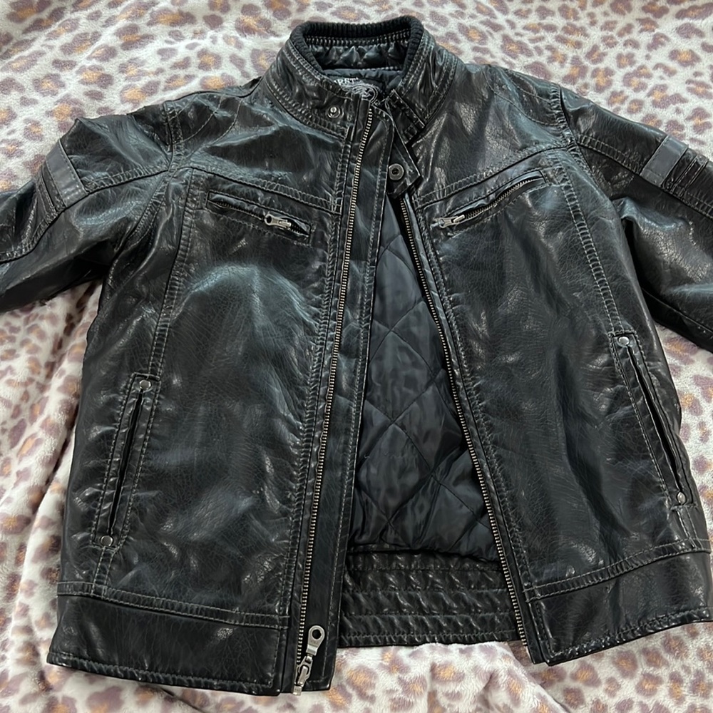 Kids pleather jacket 6/7